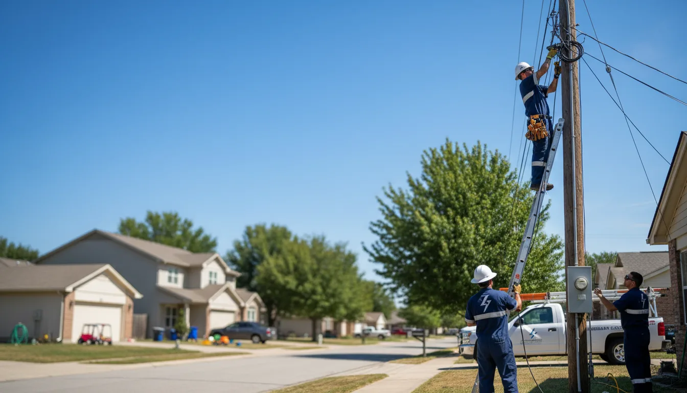 Residential electrician providing installation services in Summerfield, LA